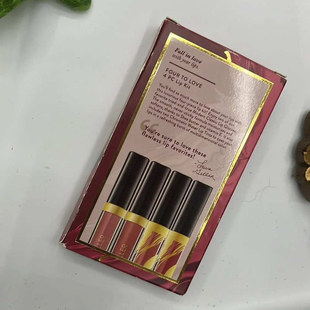 NEW Laura Geller Four to Love 4 Piece Lip Kit